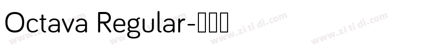 Octava Regular字体转换